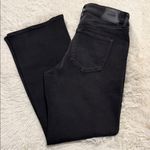 EXPRESS  Mide Rise Black Wash Bootcut Jeans Photo 1