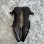 Aerosoles  Brown Leather Kitten Heel Loafers Sz 7.5 M Photo 4