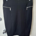 Michael Kors  Black Pencil Skirt with Zipper Details Photo 0