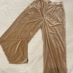 Velvet Tan Pants wide legs high waist like new Photo 0