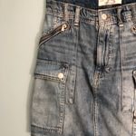 Free People high waisted jean denim 90s high rise high waisted skirt size 25! Photo 5
