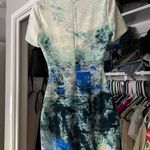 Bec & Bridge  blue watercolor cut out short sleeve mini dress 4 Photo 4