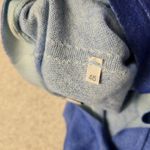 Gran Sasso Italy 100% Cashmere Twinset Cardigan & Sweater‎ Blue Women's Size 46 Size L Photo 14