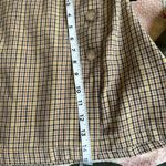 American Eagle Women's Houndstooth Plaid Mini Skirt w Buttons Size S Photo 2