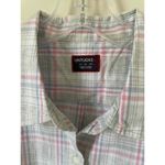 UNTUCKit Cotton Plaid Long Sleeve Button Down Blouse Top Pink Blue Size 12 NEW Photo 3