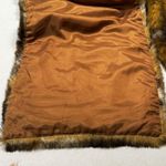 Sinequanone Paris Luxury Faux Fur Stole Wrap Scarf Brown Animal Print formal Photo 3