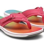 Clarks Women’s Pink Sporty Sandals with Cushioned Straps F Photo 0