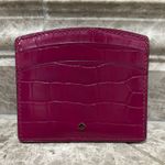 Kate Spade Sylvia Croc-Embossed Cardholder Berry Blitz Photo 1