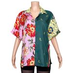 Anthropologie  Oversized Surf Shirt, Green, Medium Photo 6