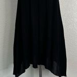Elan Black Gauze Deep V-neck Back Swim Cover Up Dress, Sz Small Photo 2
