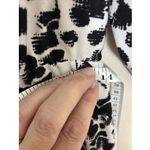 Merona White and Black Animal Print High Low Dress Women's Size Small Photo 9