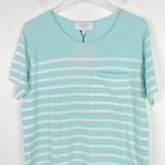 NWT La Ligne New Edie Knit Dress in Pale Blue Ivory Striped Casual Size Small S Photo 2