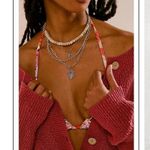 Free People Bohemian Layered necklace Sun Heart Womens Jewelry Beaded Photo 8