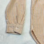 Forever 21 100% Cotton Stripe Long Sleeve Casual Button Down Shirt Size Small Photo 4