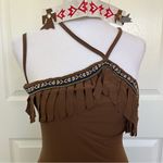 Coquette 2 Piece Sexy Native Costume OS Brown Photo 2