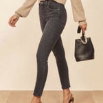 Reformation  Black High & Skinny Cropped Jeans Photo 0