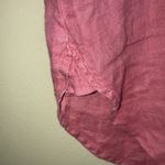 Gap Women’s Linen Pink Collared Split Neck Popover Long Sleeve Shirt Tunic Photo 3