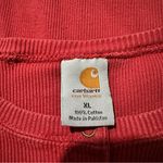 Carhartt Women's Loose Fit Heavyweight Long Sleeve T-Shirt Red XL workwear Photo 5