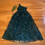 Maniju Floral Embroidered Evening Dress Formal Red Carpet Gala Ball Gown green size L Photo 6