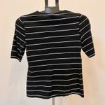 Who What Wear  Women’s Black And White Striped T-shirt Blouse Size XS Very GUC Photo 1