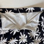 Gianni Bini  Women's Skirt Large Black White Palm Tree Hawaiian Stretch Lined Whimsygoth Photo 3
