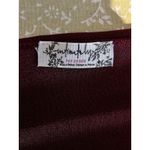 Free People  Women’s Burgundy Long Sleeve Bodysuit Size XL Photo 6