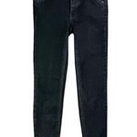 Free People Riley Seamed Skinny Jeans Sz 24 Black Wash Stretch Photo 3