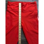 Athleta  Pacesetter Tipped 7/8 Tight Leggings in Cardinal Red/White Sz Medium Photo 2