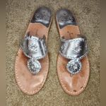 Jack Rogers Hampton silver sandals Size 7 Photo 0