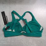 La Blanca Emerald Green Island Goddess Underwire Twist Front Bra Top Size 14 New Photo 2