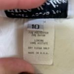 Vintage HW Collections Lace Puff Shoulder Blazer With Faux Pearl Gold Buttons Size 10 Photo 5