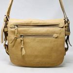 FRANCESCO BIASIA leather messenger bag Tan Photo 0