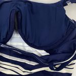 Lands' End NWT Navy Nautical Stripe Scoop Neck Tankini Swim Top Size 8 Sporty Photo 4