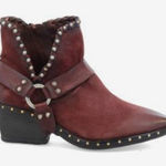 A.S. 98 Spencer Boots Sequoia Leather 7.5/8 US 38 EU NWOB Harness Studded Detail Red Photo 0