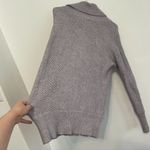 White House | Black Market WHBM Split Neck Zipper Pullover Purple Cream Sweater S Photo 15