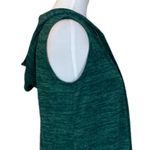 LOGO By Lori Goldstein LOGO Women's Vest Green Knit Hooded Open Front Size Casual Athleisure Size XS Photo 8