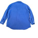 Madewell Oversized Button-Down Shirt (size M) Rich Blue Photo 1