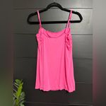 Y2K Hot Pink Slip Cami Tank Top Lace Adjustable Straps Women’s Sz L Vintage EUC Size L Photo 2