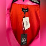 PATRICK STARRR HOT PINK FAUX LEATHER MAKE 'EM SHOOK BLAZER DRESS Photo 7