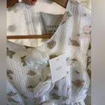 NWT DREAM Sister Jane Rose Dove Ruffle Midi Dress XS White Photo 8