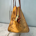 Alviero Martini 1A Classe Geo World Map Tote Bag Beige Brown Photo 3