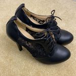 Women’s Black High Heel Booties with Lace Detail EU Size 38 US 7/7.5 NEW Black Photo 1