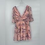 Mac Duggal  Short-Sleeve V-
Neck Mini Dress‎ size 2 NWT Photo 3