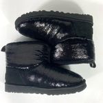UGG Classic Mini Mirror Ball Bootie Sequin Ankle Boots Black 6 US NEW Photo 8