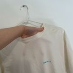 Ivory Ella Electric Leopard Logo Oversized Tee Cream Ivory Short Sleeve T-Shirt Photo 7