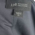 J. Jill Women's XL Wherever Collection Boxy Tee Shirt Black Gray Casual Basic Photo 4