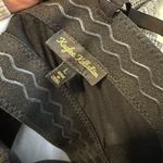 Black rhinestone fringe crop top and skirt set Size L Photo 3