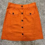 Banana Republic  Orange Linen Skirt Photo 0