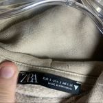 ZARA Tan Limited Sports Basic Quality Goods Cropped Hoodie size S Photo 1