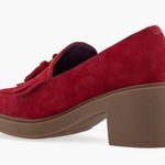 Aerosoles NEW Gibes Fringe Loafer Color: Pomegranate Suede Photo 1